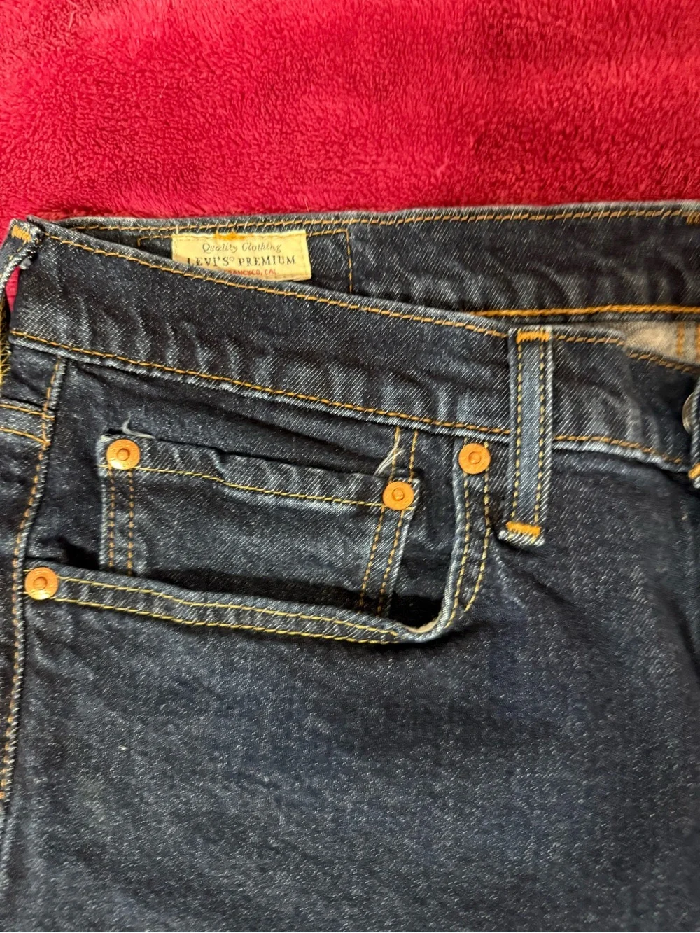 Levi's Men's Dark Blue Bootcut Jeans